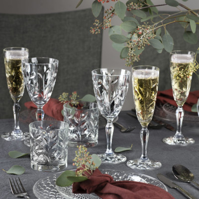 Ly Rượu Vang Thuỷ Tinh Pha Lê Ý RCR - Laurus Goblet 230ml