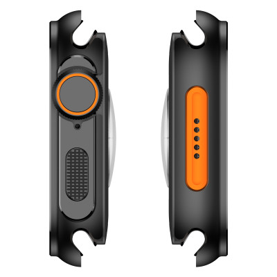 Ốp Case Kim Loại Style AW Ultra cho Apple Watch 4/5/6/7/8/9/10 Apple Watch Ultra Size 44/45/46/49mm - Hàng Chính Hãng