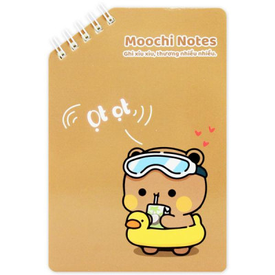 Sổ Lò Xo Moochi Notes A6 - Kẻ Ngang - 160 Trang 80gsm - The Sun 05