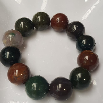 Vòng Nam Mới đá casidon size  lớn 18mm Vòng đa sắc màu sáng bóng đẹp đeo sang tay ạ Nam tất cả các mệnh đeo hợp ạ