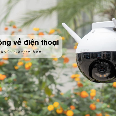 Camera Wifi Trong Nhà Ngoài Trời PTZ EZVIZ C8W 4MP 2K+ Quay Quét 355 độ Tích Hợp Ai - Đàm Thoại 2 Chiều - Có Màu Ban Đêm - Hàng Chính Hãng