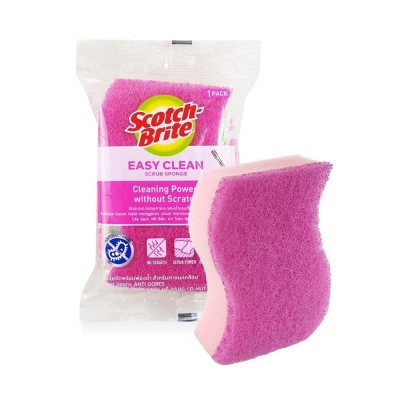 Miếng cước rửa chén có mút không trầy xước 115x70mm Scotch-Brite 3M SB-CRH-G1 - Lấy sạch vết bẩn, an toàn nồi chảo, rửa sạch nhanh chóng