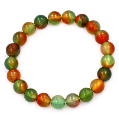 [Mệnh Mộc, Hỏa] Vòng Tay Chuỗi Hạt Mã Não Tứ Qúy 8 ly 21 hạt - Hợp Mệnh Mộc, Mệnh Hỏa