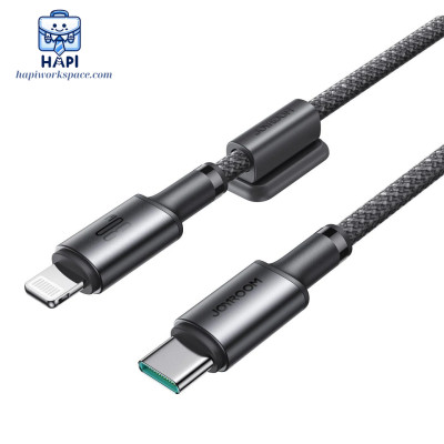 Cáp sạc bọc dù C to L hàng chính hãng Joyroom, nam châm cố định