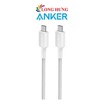 Cáp USB Type-C to Type-C Anker 322 Nylon Cable III 60W 0.9m A81F5/1.8m A81F6 - Hàng chính hãng