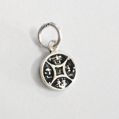 Combo 3 cái charm bạc hình đồng tiền treo - Ngọc Quý Gemstones