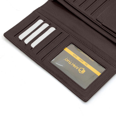 Ví dài VICTOR - Da bò hạt | Anh Tho leather