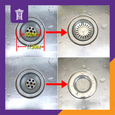 Lọc Rác Inox Chậu Rửa Bát Size XL 14cm Chặn Rác Inox Bồn Rửa Chén Hoàng Gia Haodex Inox 201 Siêu Bền 2 Mặt Mạ Bóng Chất Lượng Cao – Hàng Nhập Khẩu.