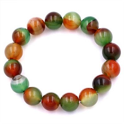 [Mệnh Mộc, Hỏa] Vòng Tay Chuỗi Hạt Mã Não Tứ Quý 12 ly