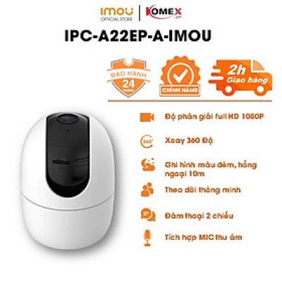 Camera IP Wifi IPC-A22EP-IMOU 1080 Full HD - Hàng Chính Hãng