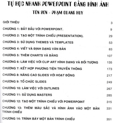 Tin Phòng Văn Phòng - Tự Học Nhanh PowerPoint Bằng Hình Ảnh (Dùng Cho Các Phiên Bản 2022 - 2021 - 2019 - 2016) (STK)