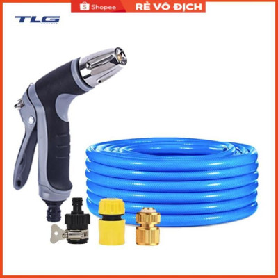 Bộ dây và vòi xịt rửa xe tưới cây tăng áp 15M(cút đồng nối 713-1) 206817