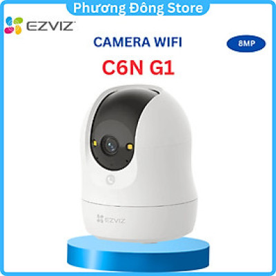 Camera Wifi Ezviz C6N G1 độ phân giải 4k 8MP, Quay quét 360 độ, Phát hiện chuyển động - Hàng chính hãng