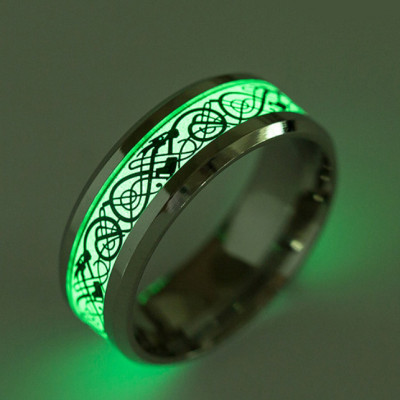 Nhẫn nam titanium phát sáng BHN78
