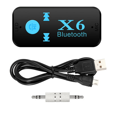 Hàng Chính Hãng - Bộ Thu Bluetooth Xe Ô Tô X6-JA Bluetooth 4.1 + EDR Phạm Vi Kết Nối 10m Kết Nối Đa Dạng 3.5mm Âm Thanh Hi-Fi Hỗ Trợ Đa Định Dạng MP3 WMA AAC Pin 400mAh 8 tiếng Đàm Thoại Rảnh Tay Nhỏ Gọn Dễ Sử Dụng Ô tô Xe Hơi - ROGTZ