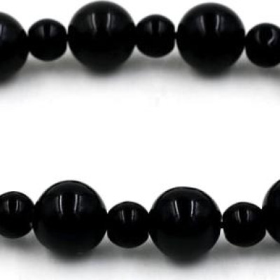 Vòng tay chuỗi hạt thạch anh đen 10 ly MSA103