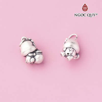 Charm bạc treo rồng hoàng đạo tài lộc - Ngọc Quý Gemstones