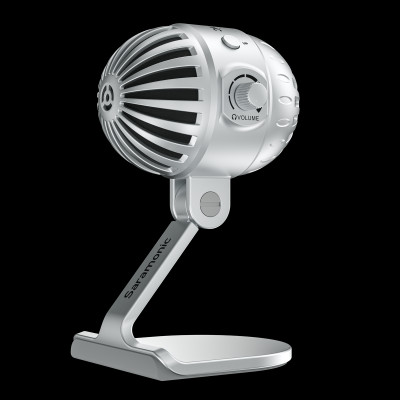 Micro Để Bàn Thông Minh Saramonic USB MTV550 Dành Cho Thiết Bị Di Động (iOS/ Android) và Máy Tính - Ghi Âm Tại Nhà/ Livestream/ Podcasting,/ Sản Xuất Âm Nhạc/ Chơi Game - Hàng Chính Hãng