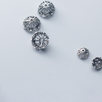 Combo charm chụp hạt, bọc hạt họa tiết hoa văn - Ngọc Quý Gemstones