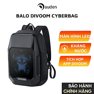 Balo Divoom Cyberbag có màn hình LED 64x64 ngăn chứa Laptop 15 Inch, chống thấm nước - Bảo hành chính hãng 12 tháng