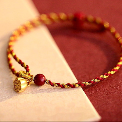 VÒNG TAY DÂY CHỈ ĐỎ ĐÀI SEN AN YÊN - TÂM BÌNH AN