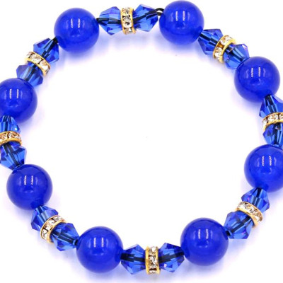 Chuỗi tay đá thạch anh xanh 10 ly FTMXX11