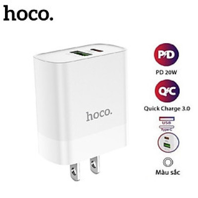 Củ Sạc Nhanh Cho Iphone Hoco C80/C80Plus/CS13/CS13A - Hỗ trợ sạc nhanh 20W PD QC3.0 - Hàng Chính Hãng