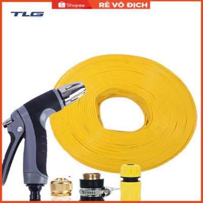Bộ dây và vòi xịt rửa xe tưới cây tăng áp 3-5m(cút nhựa nối đồng nhựa) 206817