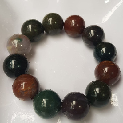 Vòng Nam Mới đá casidon size  lớn 18mm Vòng đa sắc màu sáng bóng đẹp đeo sang tay ạ Nam tất cả các mệnh đeo hợp ạ