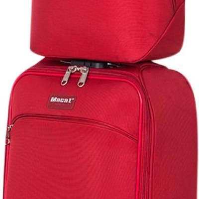 Bộ Vali (56 x 36 cm) Kèm Balo Laptop (42 x 35 cm) Macat AC19T - Đỏ