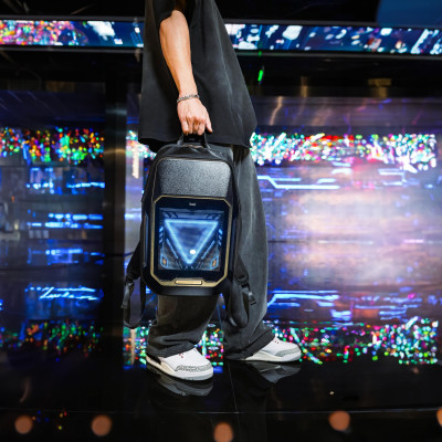 Balo Divoom Cyberbag có màn hình LED 64x64 ngăn chứa Laptop 15 Inch, chống thấm nước - Bảo hành chính hãng 12 tháng