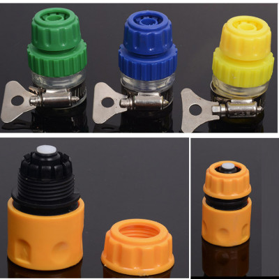 Bộ dây và vòi xịt rửa xe tưới cây  tăng áp thông minh 810-2621 (dây xanh dẹt-cút nối xanh)