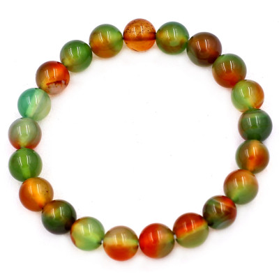 [Mệnh Mộc, Hỏa] Vòng Tay Chuỗi Hạt Mã Não Tứ Qúy 8 ly 21 hạt - Hợp Mệnh Mộc, Mệnh Hỏa