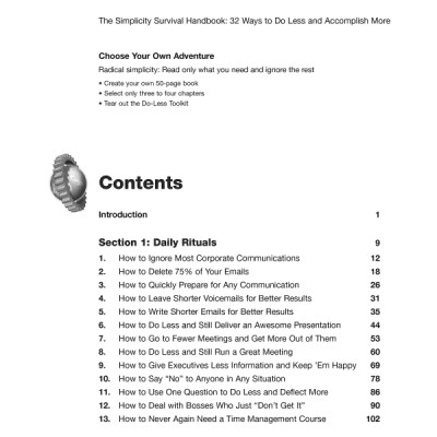 The Simplicity Survival Handbook: 32 Ways To Do Less And Accomplish More