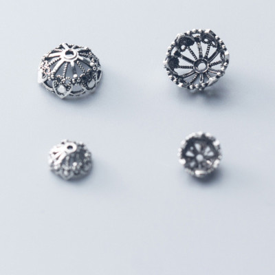 Combo charm chụp hạt, bọc hạt họa tiết hoa văn - Ngọc Quý Gemstones