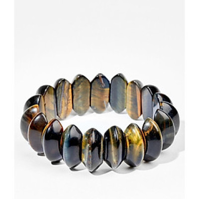 Vòng tay đá mắt hổ nanh hổ 10x22mm -  Ngọc Quý Gemstones