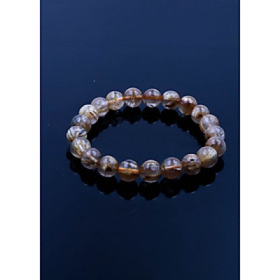 Vòng thạch anh tóc vàng by Anqlo Lusso 9mm-4A