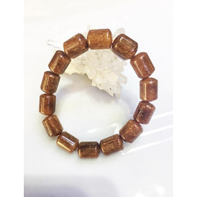 Vòng lu thạch anh tóc đỏ 13.5mm J NATURAL STONES