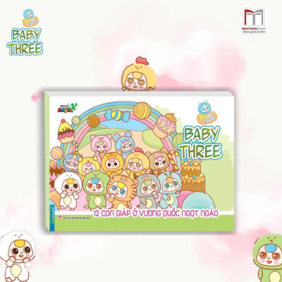 Sách Tô Màu - Baby Three Ở Thế Giới Cổ Tích + Baby Three 12 Con Giáp Ở Vương Quốc Ngọt Ngào - Combo 2 Cuốn - Minh Thắng