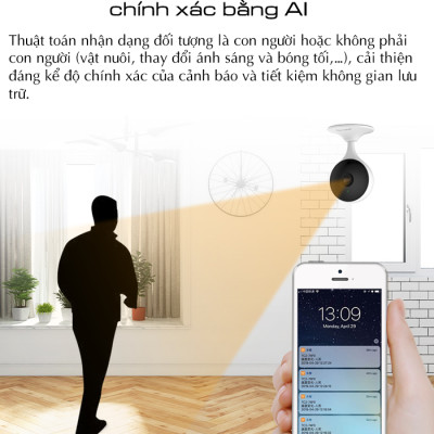 Camera Wifi 2MP IMOU CUE 2 C22EP 1080P góc siêu rộng, đàm thoại hai chiều - Hàng chính hãng 