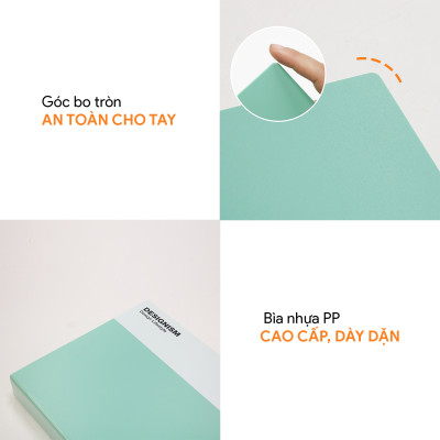 Bìa còng O4 Designism AO+, sổ còng A4 đựng tài liệu văn phòng tiện lợi