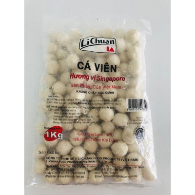 Cá Viên Ngon 100 viên Gói 1kg - Thương hiệu Lichuan