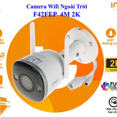 CAMERA WIFI IMOU NGOÀI TRỜI F42FEP 4MP 2K SIÊU NÉT CÓ MÀU BAN ĐÊM, ĐÀM THOẠI 2 CHIỀU - HÀNG CHÍNH HÃNG