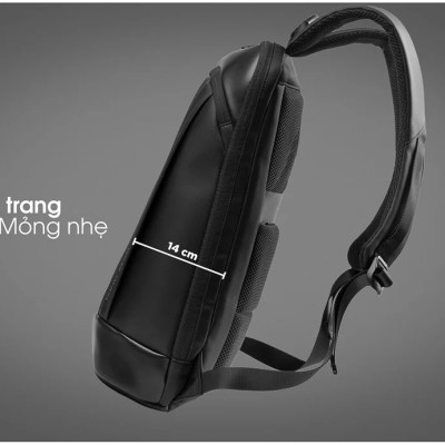 Balo Laptop 15.6 Inch KINGBAG KRATOS phối da bền bỉ, siêu nhẹ - Hàng Chính Hãng