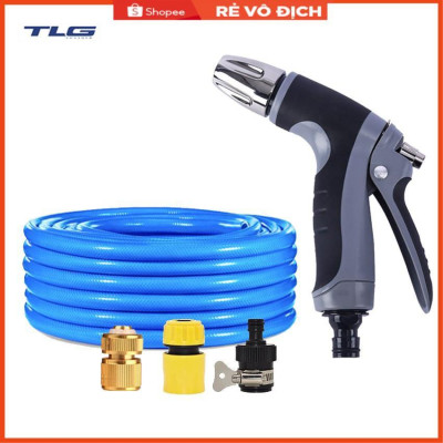 Bộ dây và vòi xịt rửa xe tưới cây tăng áp 20M(cút đồng nối 713-1) 206817