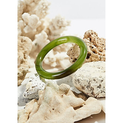 Vòng tay mã não xanh thiên nhiên bản tròn dày 10mm - Ngọc Qúy Gemstones