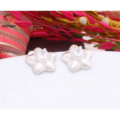 Bông tai bạc Ý 925 Bạc xinh Huệ Ngân - Ngôi sao hi vọng RYE140802