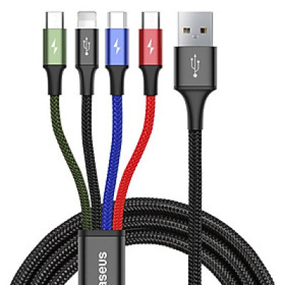 Dây Cáp Sạc Truyền Dữ Liệu Tốc Độ Cao 3.5A 4 In 1 Baseus - Hàng chính hãng