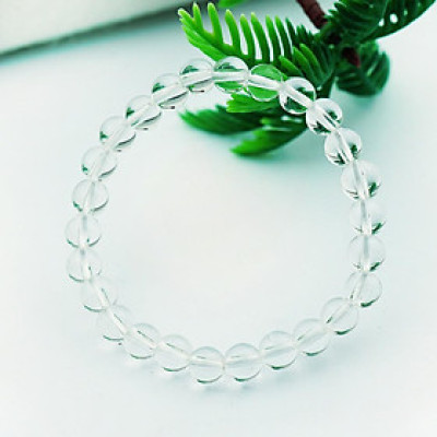 Vòng tay thạch anh trắng Crystal Quartz tự nhiên