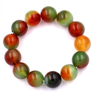 [Mệnh Mộc, Hỏa] Vòng Tay Chuỗi Hạt Mã Não Tứ Quý 16 Ly - Vòng Size Lớn